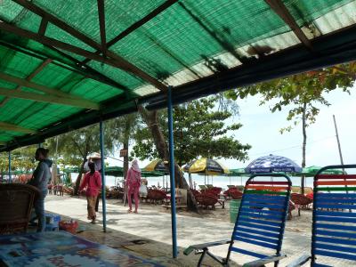 目の前のビーチです