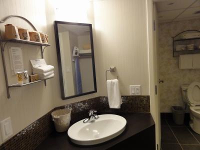 洗面台がバスルームの外なので便利