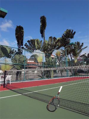 テニスコートあり