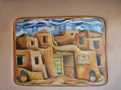 飾ってあった昔のラフォンダホテルの絵