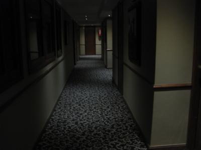 客室までの廊下。