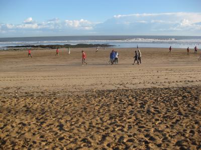 海が目の前なので、朝、浜辺を散歩しました♪