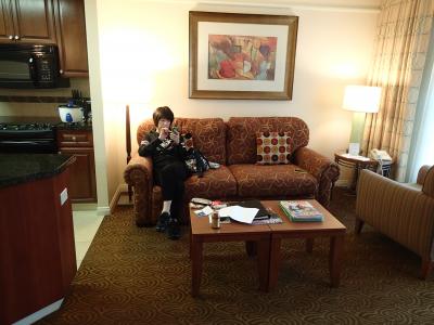 リビングはそんなに広くないですが、別にダイニングがあります。