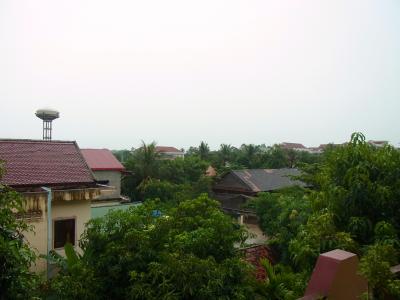 客室から見える景色。よく言えば落ち着いています