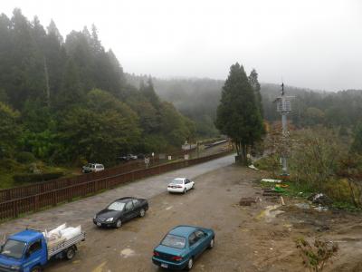 客室から阿里山森林鉄道沼平駅方面