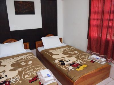 泊まった部屋はツインルームでした。