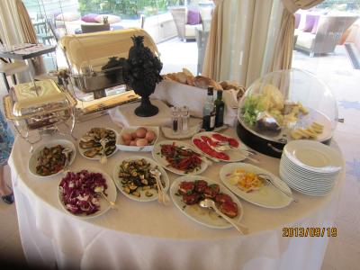 朝食。もちろんごく一部です。