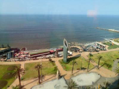 部屋から夕陽が見られます