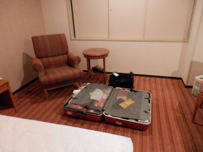 スーツケースを広げられる