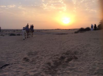 砂漠の中の素敵なホテル