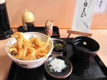 富山駅の３階で白えびが食べられる