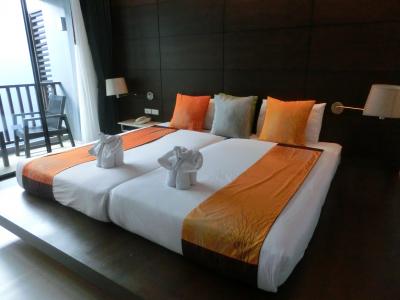 コンパクトにまとまった客室