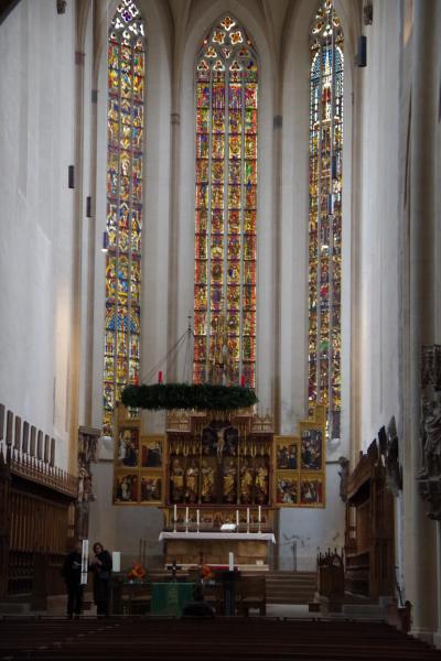 マルクト広場近くにあるゴシック様式の教会