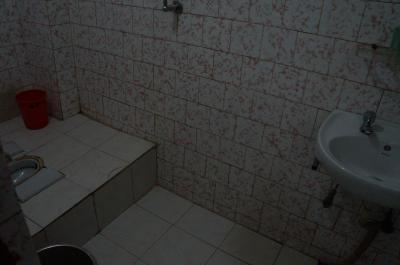 水周り、上にシャワーがついています