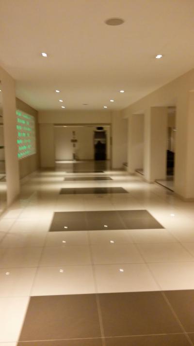 ロビーからの通路。ここはきれい。
