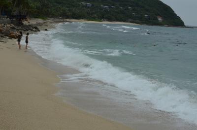 夏季は波高し。今日は台風の影響もあります。