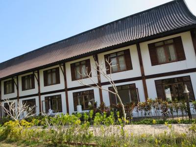 こちらの棟の一階に泊まりました