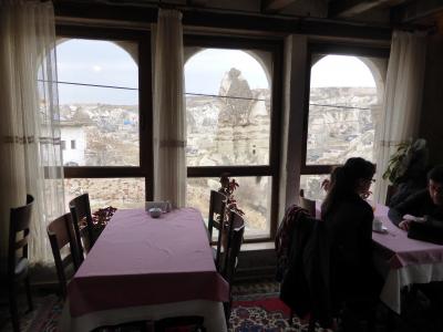 朝食会場。眺めが抜群！