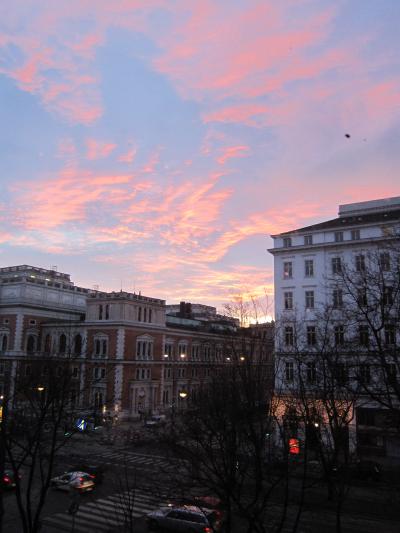 朝焼けが綺麗です。