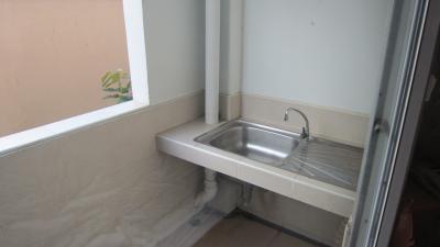 ベランダに何故かシンク