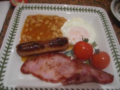 朝食のフル・イングリッシュです。