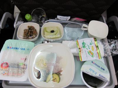 日本人にもあう機内食で満足