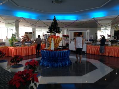 最上階の朝食ビュフェ