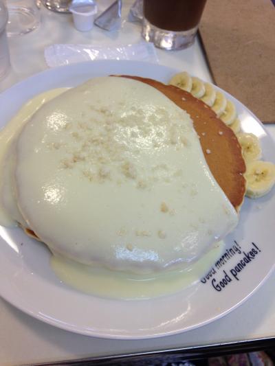 疲れを癒してくれる甘いパンケーキ