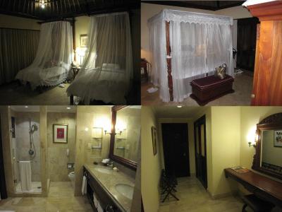 ツインのビラとダブルのビラの寝室