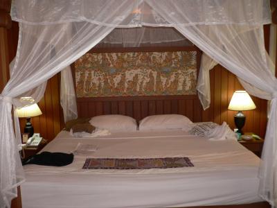 ヴィラは天蓋付