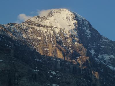 ベランダから見える雄大なお山