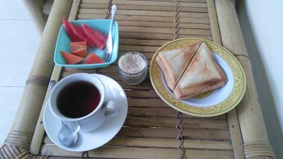 朝食はホットサンド