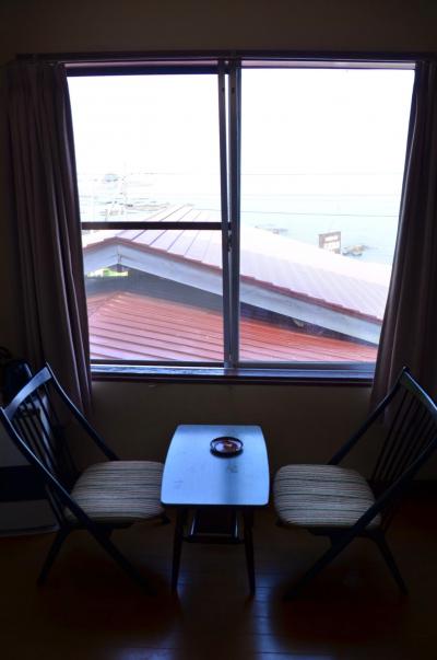 オホーツク海の向こうに夕陽が