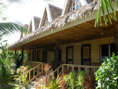 コテージの概観は南国！