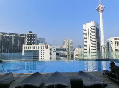 インフィニティプールは小さいながらおしゃれです。