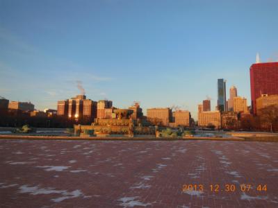 ホテル前の公園