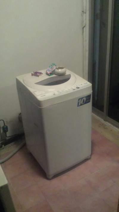 ベランダの洗濯機
