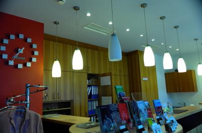 レセプションです。荷物もあずかってもらえますよ。