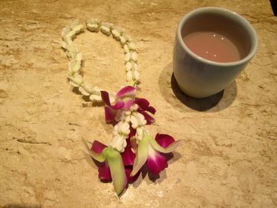 ウェルカムドリンクと共にマライを一房…タイらしいサービスです