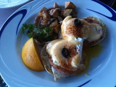 幸せな朝食です。