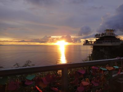 夕陽が綺麗でした