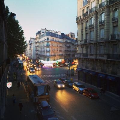 バルコニーから