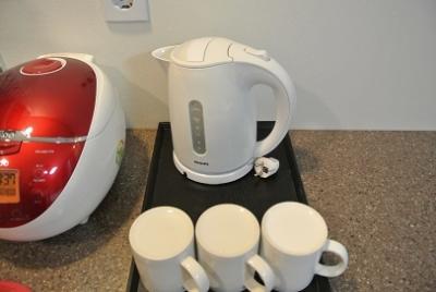 ポットはあるけどお茶とかコーヒーはなかったです