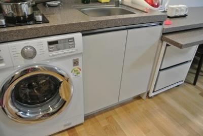 洗濯機も客室に