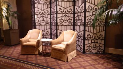 ロビーにある素敵なソファー