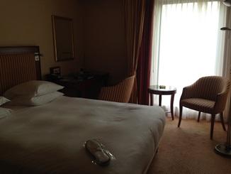 ベッドがゆったりなので部屋が狭く見えますね