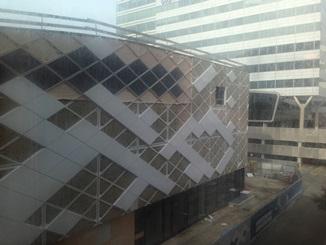 建設中の新建屋の一部