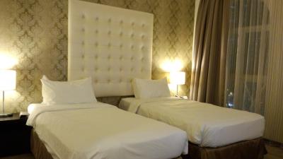 ツインルームのシングルユースでした