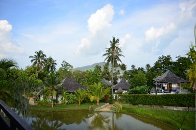 ヴィラが並んでます。