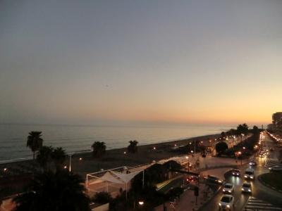 部屋から見えた夕暮れ